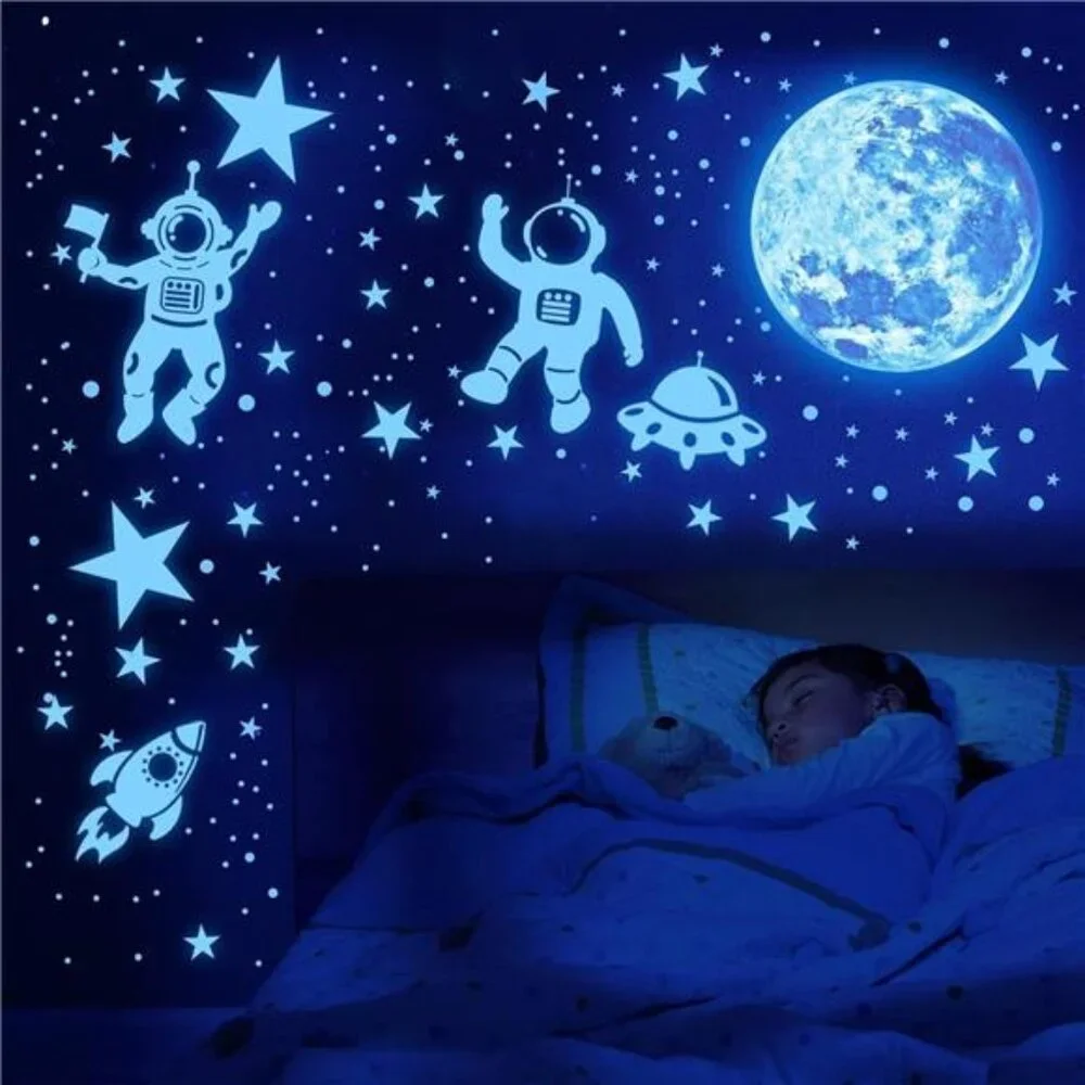 Glow in The Dark Stars for Ceiling 1106Pcs Glow in The Dark Moon and Planet